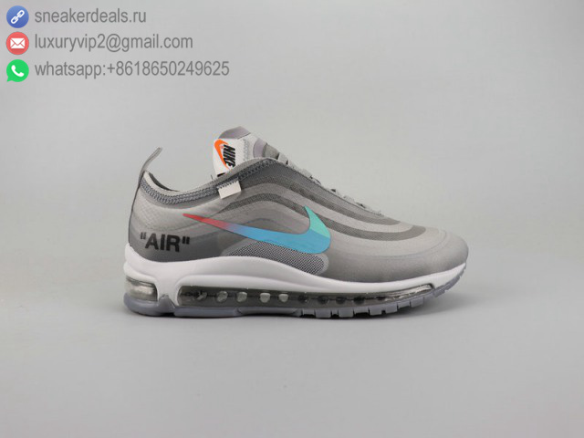 OFF-WHITE X NIKE AIR VAPORMAX FX 97 GREY UNISEX RUNNING SHOES